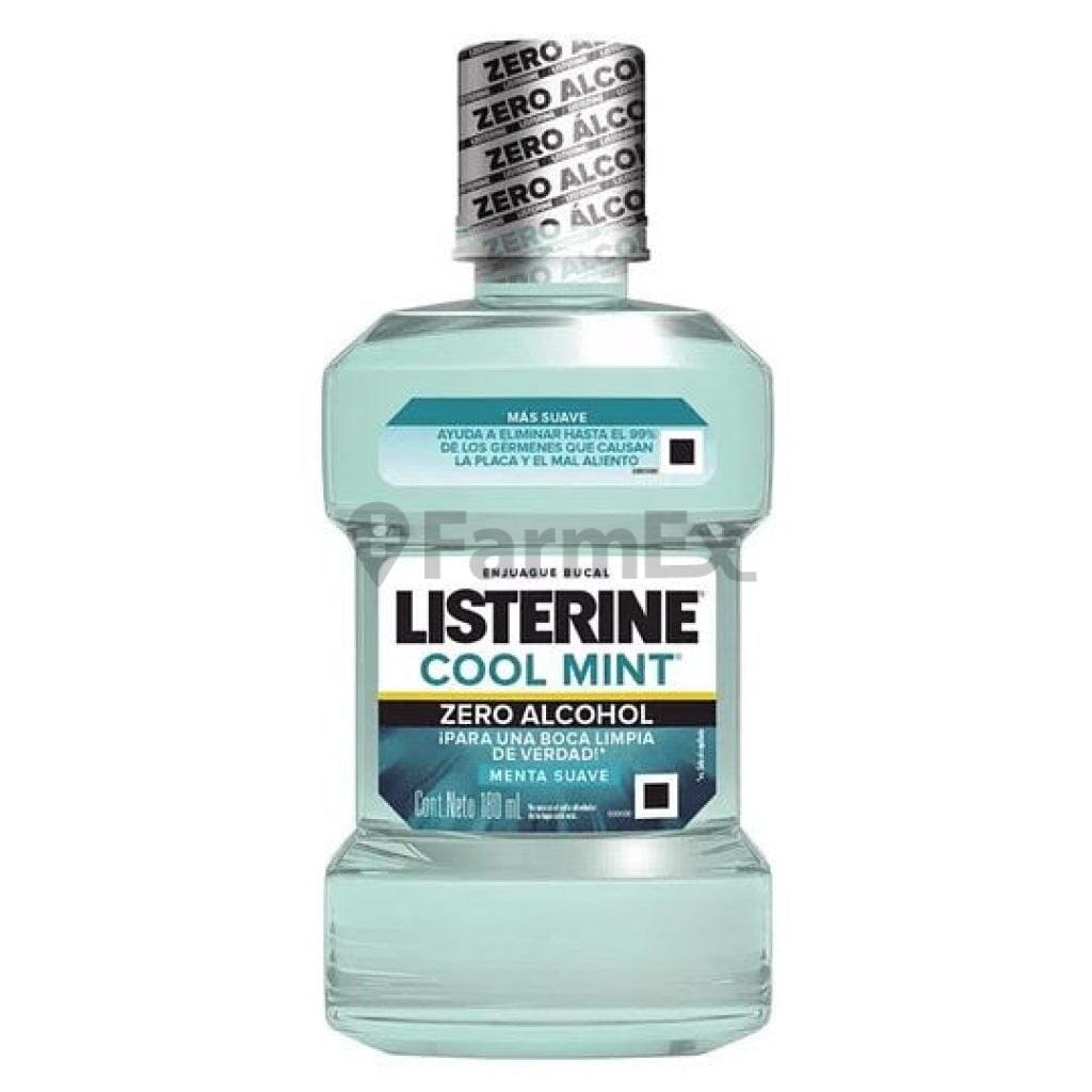 Listerine Cool Mint zero alcohol x 180 mL Farmex-Fonasa-Persistente